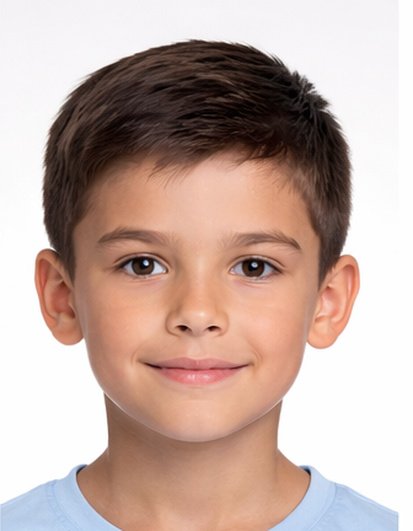 Biometrisches Kinderpassfoto
